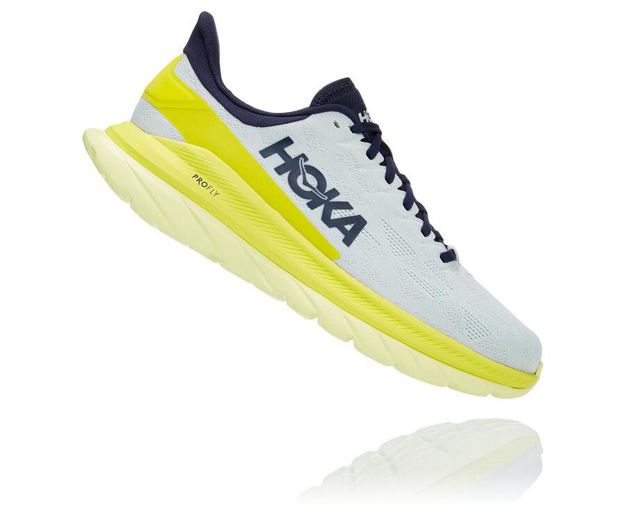 Hoka One One Running Shoes Mens White - Mach 4 - 74350HGSP